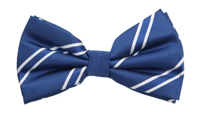 Produktbild von Fabio Farini - 1 Stück Herren Fliegen Farbton Blau - Männer Querbinder Vorgebunden Streifen - Blue/Lapis/Diamond/White