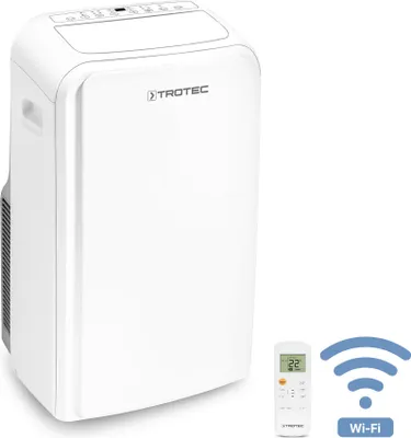 Produktbild von TROTEC Klimagerät PAC 3910 X – 3,9 kW (13.300 BTU), 3-in-1: Kühlen, Entfeuchten, Ventilieren, für Räume bis 130 m³, inkl. Zubehör & Fernbedienung
