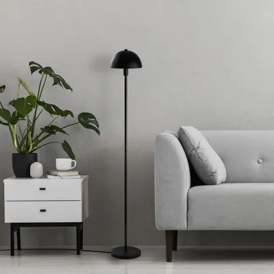 Produktbild von Opviq, Hochwertige Stehlampe, Schwarz, 20 x 20 x 140 cm | Metallkörper, IP20, E14 Fassung, Max 40 W | Skandinavisches Design für modernes Wohnen, elegant und funktional.