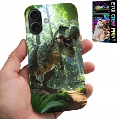 Produktbild von Fall Für Iphone 16 - Dino Dinosaurier Tyrannosaurus Fall + Glas