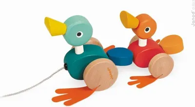 Produktbild von Janod Entenfamilie – Ziehfigur