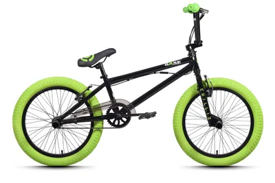 Produktbild von CHILLIZ BMX Freestyle 20 Zoll XB.01 schwarz-grün Kinder Erwachsene V-Brake 360° Rotor