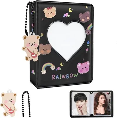 Produktbild von Famanu Fotokarten Binder - Kompakt und Tragbar - 11 x 8 x 2,8 cm - Schwarz