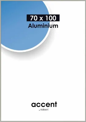 Produktbild von accent by nielsen Aluminium Bilderrahmen Accent, 70x100 cm, Pearl Mercury