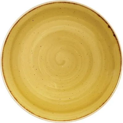 Produktbild von CHURCHILL Stonecast Mustard Seed Yellow Teller flach, coup, ø: 324 mm