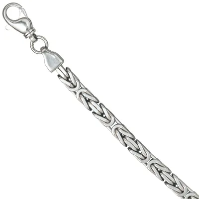 Produktbild von JOBO Königsarmband 925 Sterling Silber rhodiniert 23 cm Armband Karabiner