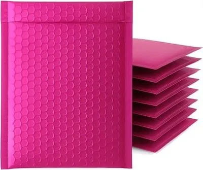 Zdjęcie produktu dla Koperta Bąbelkowa Wysyłkowa Metaliczna 150x215 mm Różowa - Pakiet 100 szt