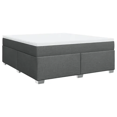 Produktbild von vidaXL Boxspringbett mit Matratze Dunkelgrau 180x200 cm Stoff