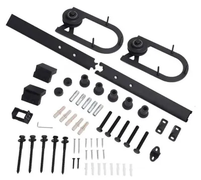Immagine prodotto di LogistSystem Set completo per porta scorrevole moderna da 200 cm - Nero
