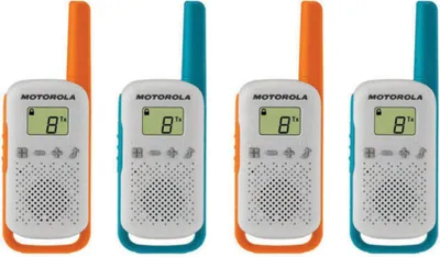 Image de Motorola TALKABOUT T42 Quad-Pack - Blauw/Oranje/Wit