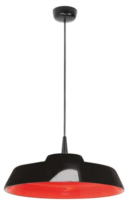 Image de Circus Black Suspension Led, Design Artisanal En Céramique, Couleur Rouge, Diamètre 35 Cm, Dimmable Triac, Pour Intérieur, 8W, 3000K