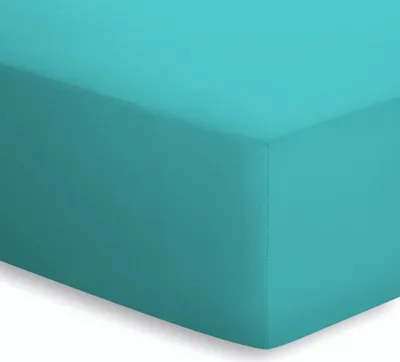Produktbild von schlafgut Jersey-Elasthan Spannbettlaken Spannbetttuch 180x200cm - 200x220cm Türkisschlafgut