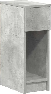 Produktbild von Nachttisch mit Schublade Betongrau 20x36x60 cm