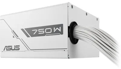 Zdjęcie produktu dla ASUS Prime 750W Bronze White Edition, 750 W, 100 - 240 V, Aktywne, 120 W, 750 W, 120 W