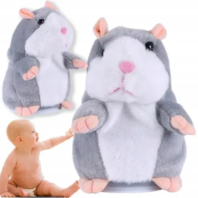 Obrázek produktu pro Interaktivní plyšový králík s funkcí napodobování, 15 cm, vzdělávací hračka