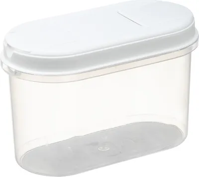 Produktbild von plast team Trockenvorratsdose Margerit 1,1 Liter transparent/weiß