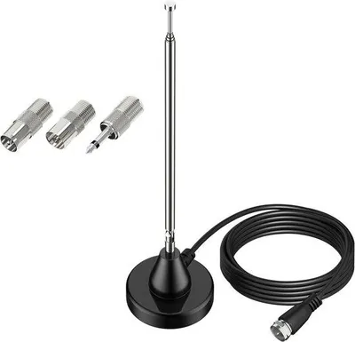 Obrázek produktu pro Digitální teleskopická tyčová anténa pro vnitřní použití, magnetická základna, kabel 3 m, AV přijímač