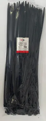 Produktbild von Schwerlast Kabelbinder 400 x 7,6 mm Schwarz (100 Stück) UV-beständig