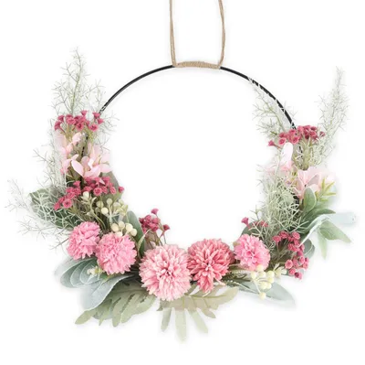 Künstlicher Türkranz 41 cm mit Orchideen – ganzjährige Dekoration