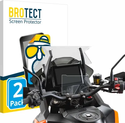 Produktbild von 2x BROTECT Schutzfolie für KTM 1290 Super Adventure S / R 2021 Displayschutz Displayschutzfolie Folie Matt Entspiegelungsfolie