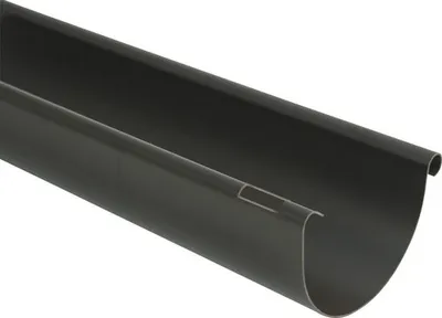 Produktbild von Marley Dachrinne Kunststoff halbrund Schokoladenbraun RAL 8017 RG 150 mm L= 4000 mm