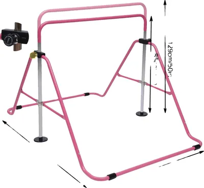 Produktbild von Turnstange, höhenverstellbar, faltbares Design, Rosa