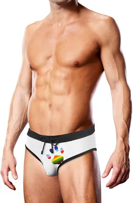 Obrázok produktu pre Plavkové nohavičky biele Oversized Paw - XL