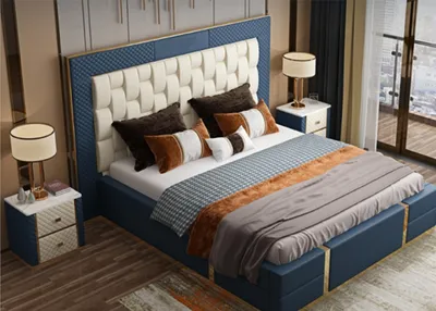 Produktbild von Design Boxspringbett Modern Betten Bett Doppelbett Hotel Luxus 180x200 Neu