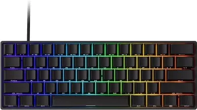 Obrázek produktu pro MONSGEEK FUN60 Pro – Herní klávesnice, 60% kompaktní kabelová klávesnice s magnetickými spínači 8k – Černá, průsvitná, pro hraní