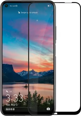 Immagine prodotto di Per Huawei P40 Lite 3D Display Full H9 Vetro Temperato Nero Pellicola Armatura Protezione Nuovo