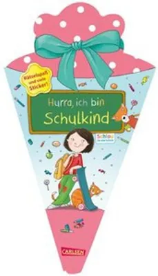 Produktbild von Schlau für die Schule: Hurra, ich bin Schulkind (Schultüte rosa/blau)