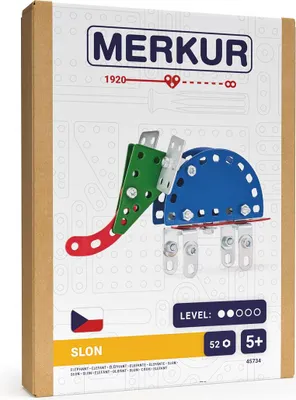 Zdjęcie produktu dla Merkur - Mini Zoo - Słoń, 52 szt