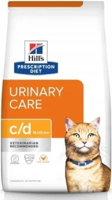 Produktbild von HILL'S PRESCRIPTION DIET Feline c/d Urinary Care Multicare Katzentrockenfutter Huhn 8 kg