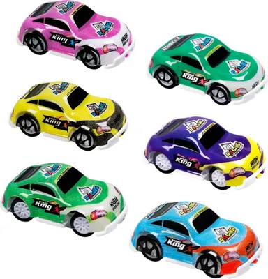 Produktbild von 6 Rückzugs-Rennautos| 5 x 3 cm