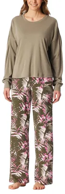 Imagen del producto de Pijama largo para mujer de la marca Schiesser, talla 36, color jade