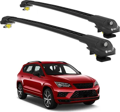 TURTLE Air2 Portapacchi Compatibile Con Opel Combo Life (2019-2024) - Barre In Alluminio, Carico 75kg In Movimento, Chiusura Bloccabile, Colore Nero