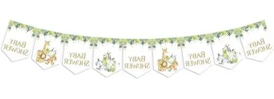 Produktbild von Safari-Feestdekoration - Grün - 120 cm lang - Pappdecke