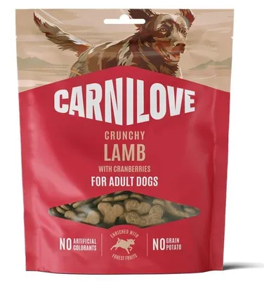 Productafbeelding van CARNILOVE Hondenkoekje, knapperig, met lam, 200 g. Inhoud: lam