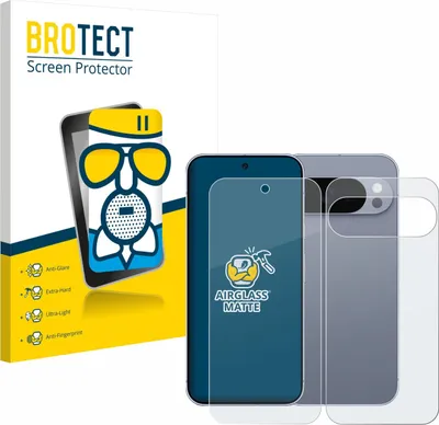 Produktbild von BROTECT Entspiegelungs Schutzglas für Google Pixel 10 Pro (Display+Rückseite) Schutzfolie Panzer Folie Glas Display Schutz matt