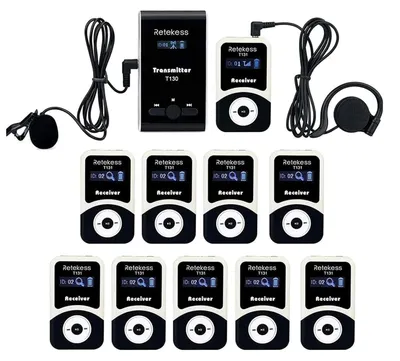 Imagen del producto de Sistema de guía turística inalámbrico - 10 receptores - Conexión USB tipo A
