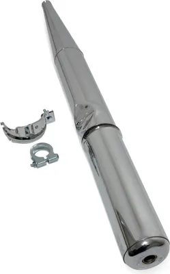 Produktbild von Simson Auspufftopf, verchromt - Enduroauspuff S51E, S70E