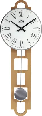 Produktbild von MPM-Quality Quito Pendeluhr Holz Naturbelassen 24 x 68 cm