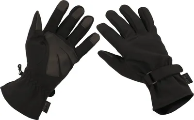 Produktbild von MFH Professional Fingerhandschuhe, Soft Shell, schwarz