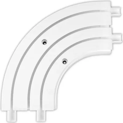 Immagine prodotto di Curva interna per binari per tende a 3 binari, curva di raccordo per binario interno, curva ad arco per l'estensione e il guidaggio dei binari per tende