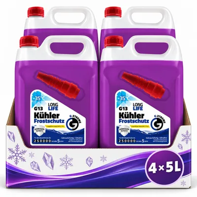 Produktbild von 4x5L G XTREME G13 Kühlmittel 20L Kühlerfrostschutz -35°C Longlife VW TL 774-J, KI-generiertes Bild