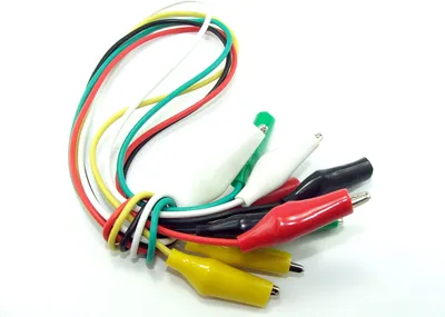 Produktbild von 5 Stück Kabel, kleine Krokodilklemmen 27 mm