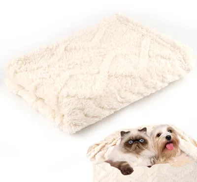 Productafbeelding van Honden- en kattendeken 70x100 cm wasbaar (beige)