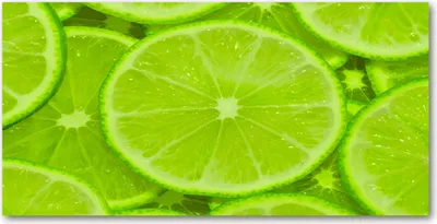 Produktbild von Tulup® Glas-Bild - 100x50 -Wandkunst - Wandbild hinter gehärtetem Sicherheitsglas  - Essen & Getränke - Limetten - Grün
