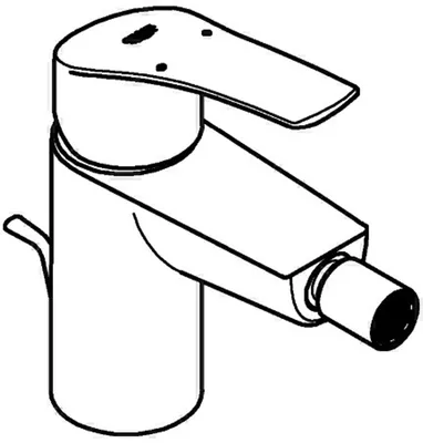 Produktbild von GROHE EH-Bidetbatterie Eurosmart 32929_3 Zugstangen-Ablaufgarnitur chrom