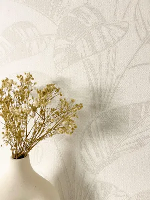 Produktbild von NEWROOM Tapete Bivona Creme Vliestapete - Natur Blätter Floral Germany